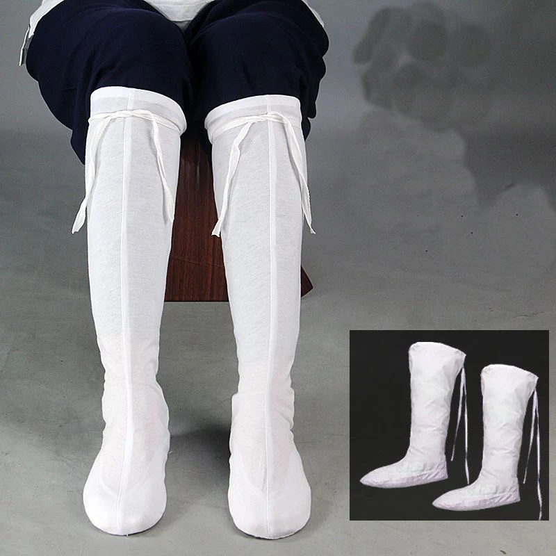 White Cotton Shaolin Monk Wudang Taoist Kung fu Socks Tai chi Martial arts Taekwondo Karate Footwear