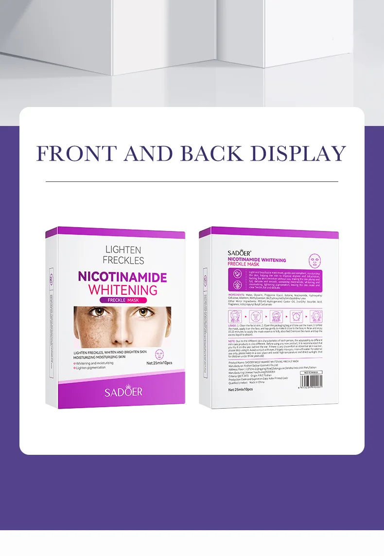 Niacinamide Whitening Freckle Mask Image 20