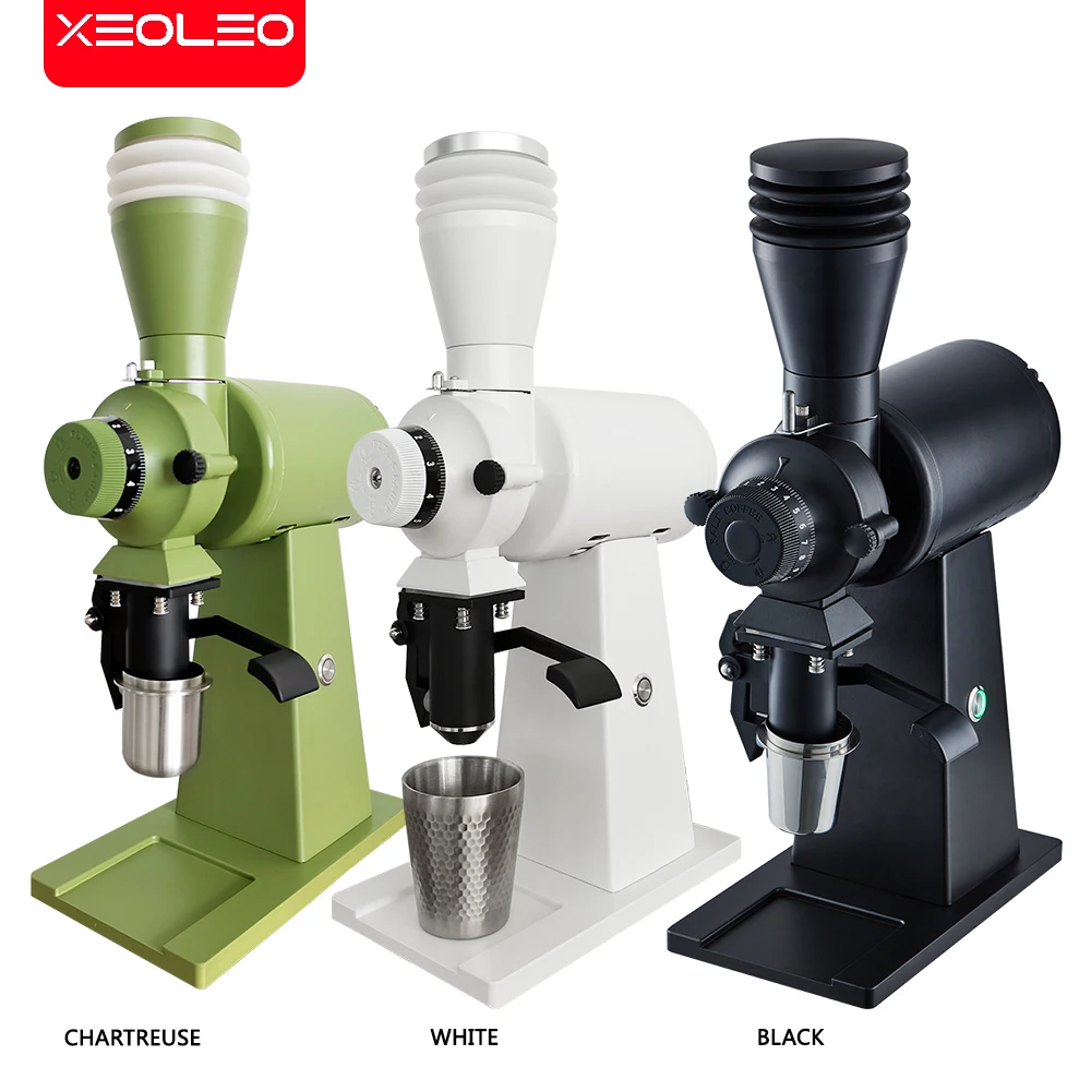 XEOLEO 90mm Coffee Bean Grinder Flat Titanium Plated Burr No Static Electricity Espresso Coffee Maker Speed Regulation Tea Grind 4
