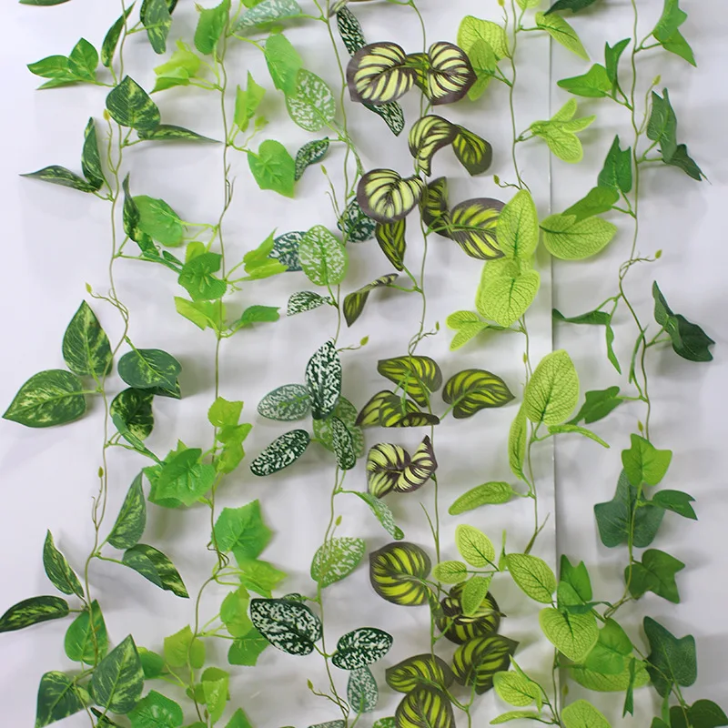 Artificial Green Radish Vine Vivid Simulation Flowers Wall Hanging