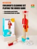 Montessori Wooden Cleaning Set Toy Broom Mop Set Little Boy Girl Simulated Children's Cleaning Tool Exercise Self-care Ability 1