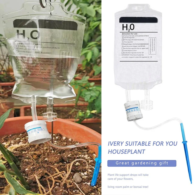 350 Ml Ön Öntözés Ültetvényes Betét Tüske Öntözőzsák Automatikus Csepegtető Infúziós Táska Életfutó Üzem Csepp Öntözőkészlet