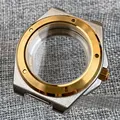 Gold case-glass back