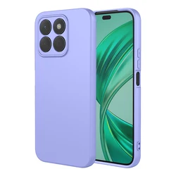 Flexible Liquid Silicone TPU Protective Phone Case - Enhanced Grip and Durable Cover for Honor X6a (PURPLE)