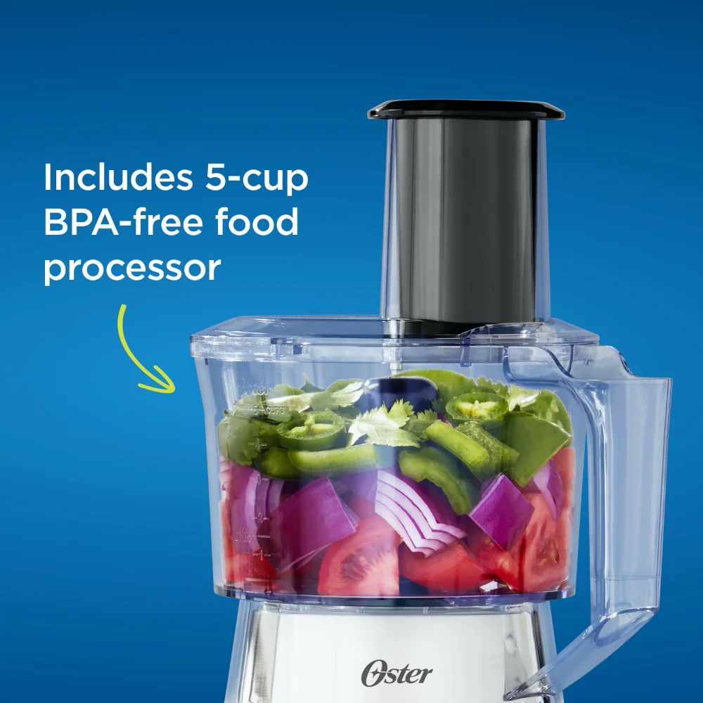 Oster 3-in-1 Blender and Food Processor System with 1200-Watt Motor and 5- Cup Capacity - AliExpress