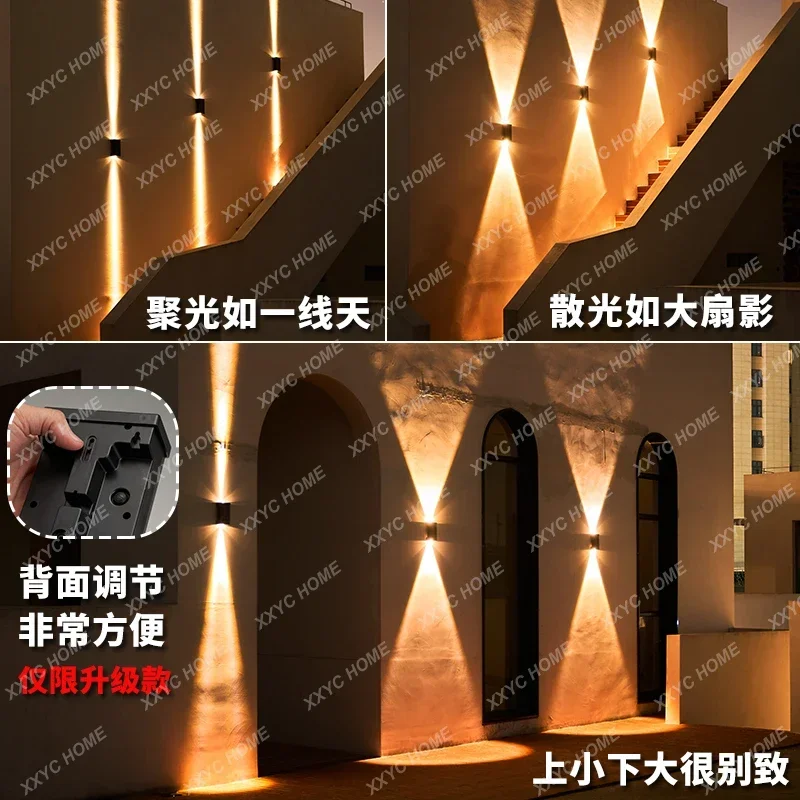 outdoor light waterproof wall washing outdoor spotlight courtyard garden villa balcony wall decoration atmosphere light