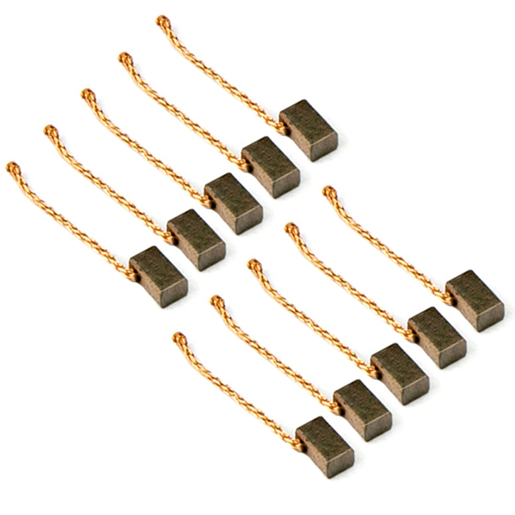 10pcs Carbon Brush Car Casement Motor Brush Copper 4x5x8mm Carbon Brushes For Automotive Casement Motors Electric Power Tool