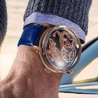 PINDU développe et conceptions nouvelle montre mécanique automatique M2797B hommes montres 45.5MM luxe haut de gamme qualité montre-bracelet hommes cadeau 4