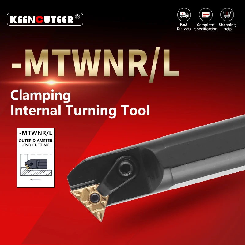 

S16Q-MTWNR S20R/S25S-MTWNR/L S32T-MTWNR/L Lathe Bar Turning Holder -MTWNR/L Internal Turning Tool CNC Cutting Tool Cutter Bar