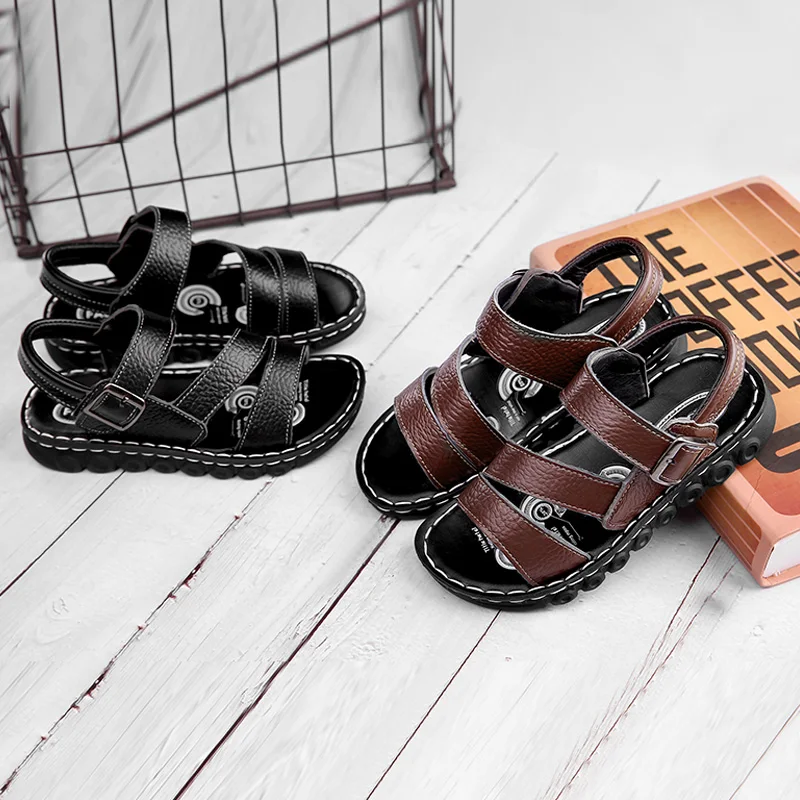 Summer Children Sandals Fashion Sneakers Lightweight Non-slip Soft Bottom PU Leather Boys Comfortable Shoes kids shoes children sandals kids sandals