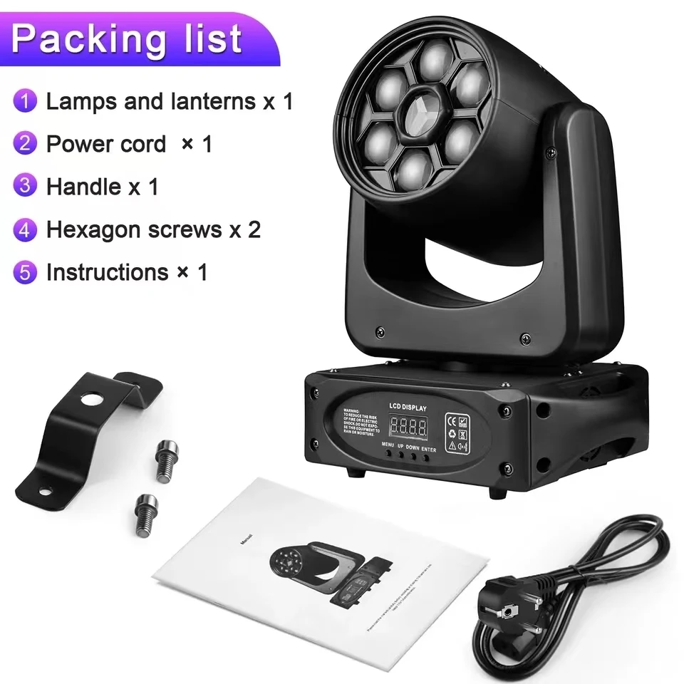 Disco Bee Eye's LED 150w Colorful Trigeminal Pattern Lights Gobo Moving Head Lig