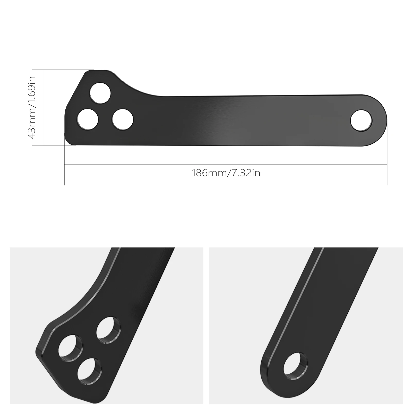 Für Yamaha Tenere 700 T700 XTZ700 2019–2024. Federungstieferlegungs-/Raising-Links unten 18/30 mm. Erhöhen Sie 12 mm T7 Rally Edition 2020–24 – Detail 2