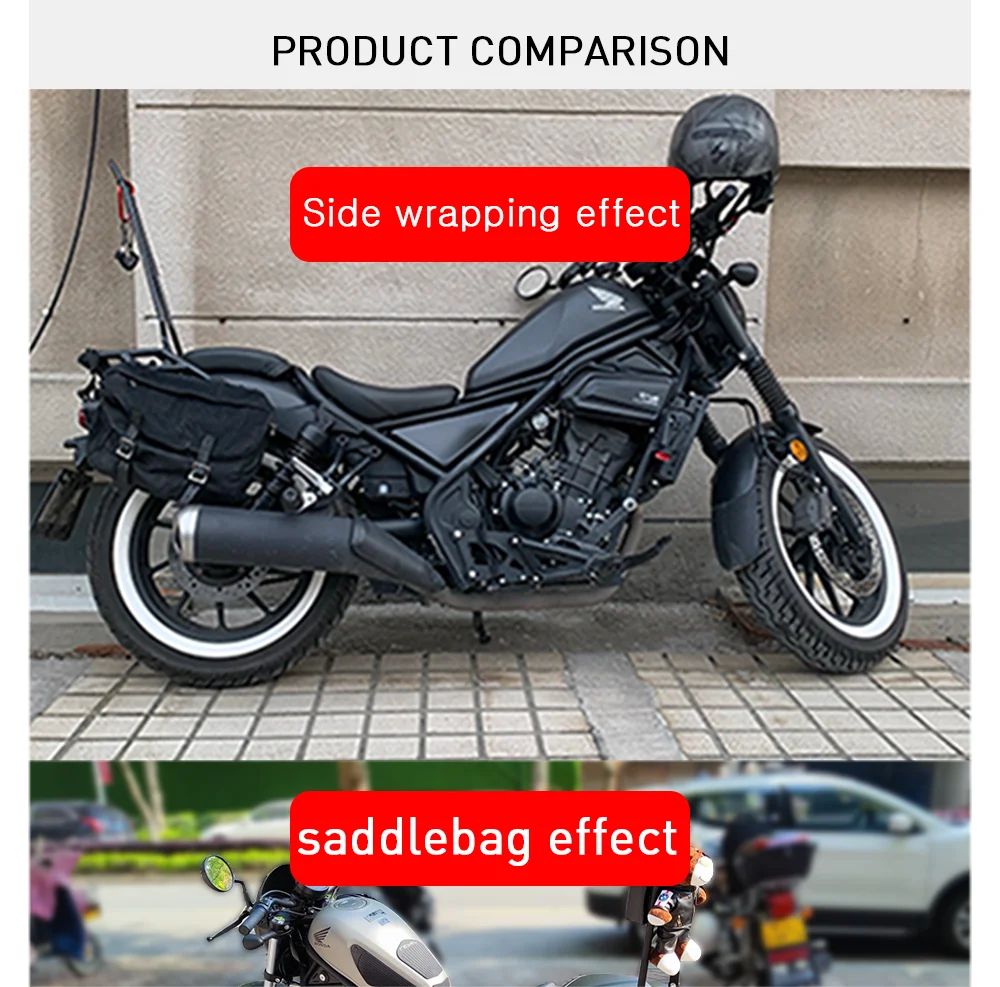 For HONDA REBEL500 300 CMX500 CMX300 2017-2021 Motorcycle Panniers Saddlebag Top Case Box Orignal Style Saddlebag Side Case samsung galaxy z flip 3 5g case