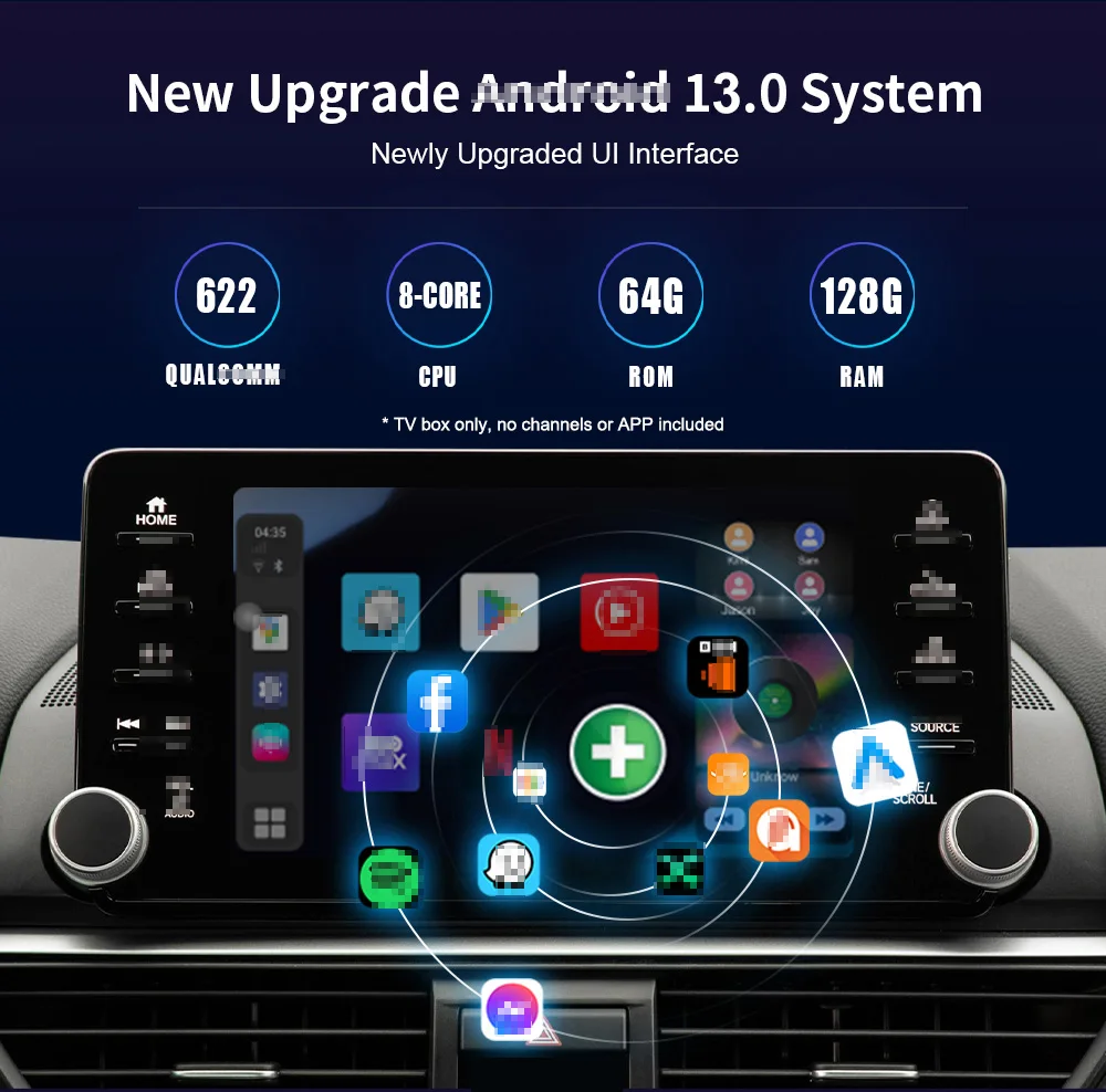 Sistema de pantalla universal Carplay Android Auto/F133 – Mautolite