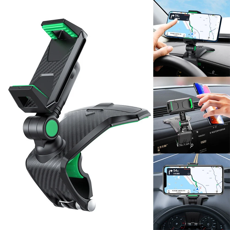 Car Cell Phone Support 1260 Degree Rotatable Dashboard Phone Number In