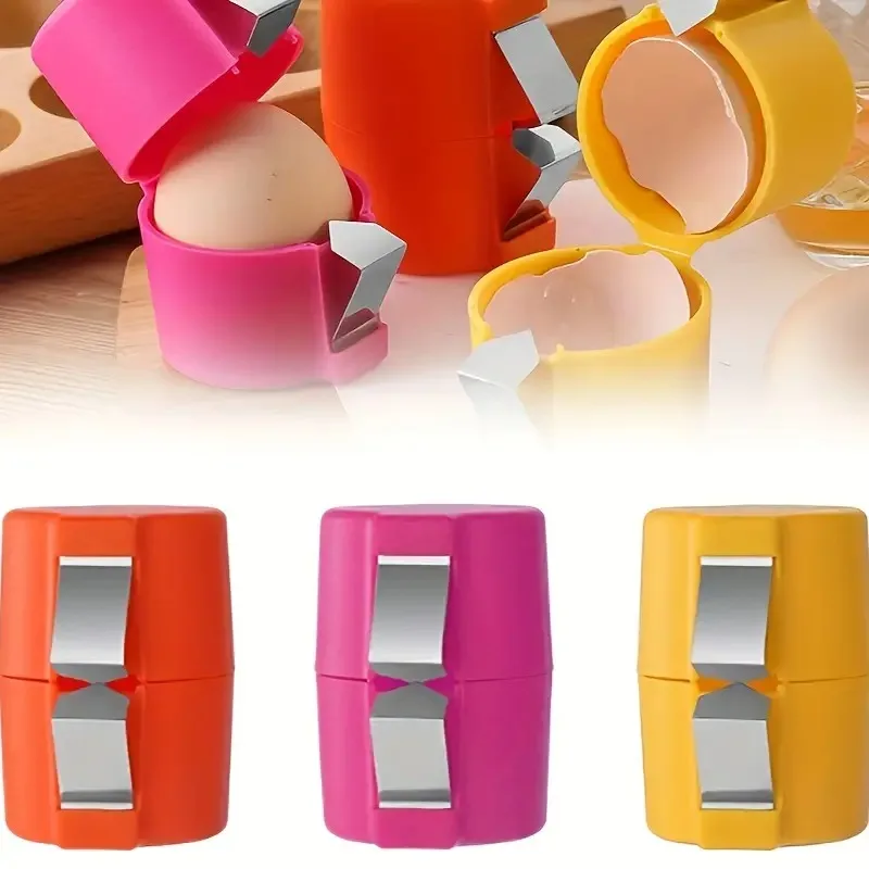 Egg Separator Portable Eggshell Opener Beater Stainless Steel