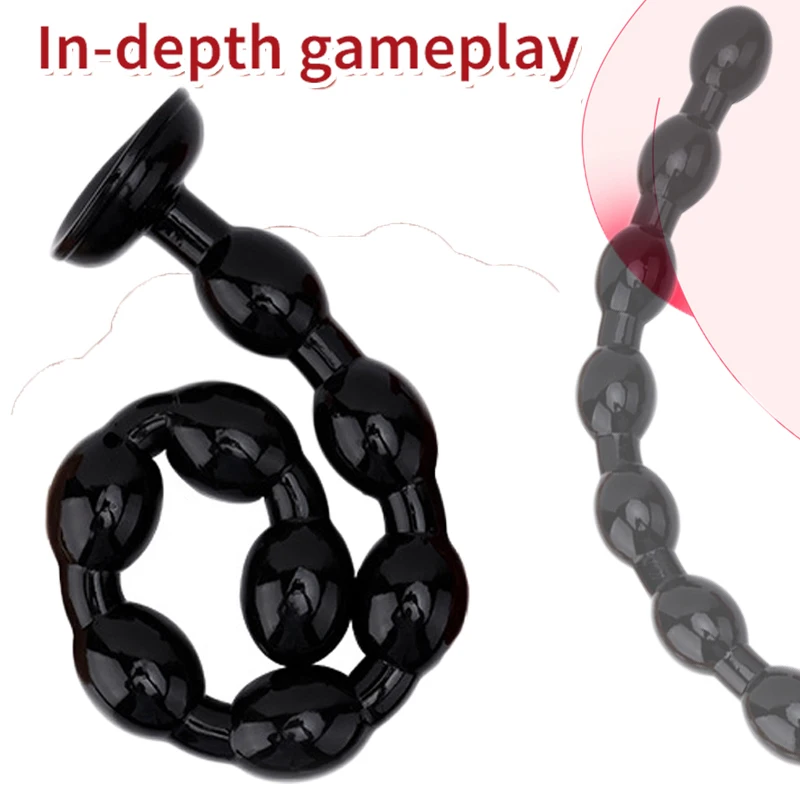 Plug Anal Long doux, perle de traction, godemichet Anal en peluche, jouets sexuels pour femmes et hommes, Couples C_voghion.com