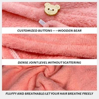 Serviette de cheveux en microfibre pour femmes, enveloppement de tête de douche spa, chapeau de séchage de cheveux, Turban en microfibre éponge, absorbant à séchage rapide 4