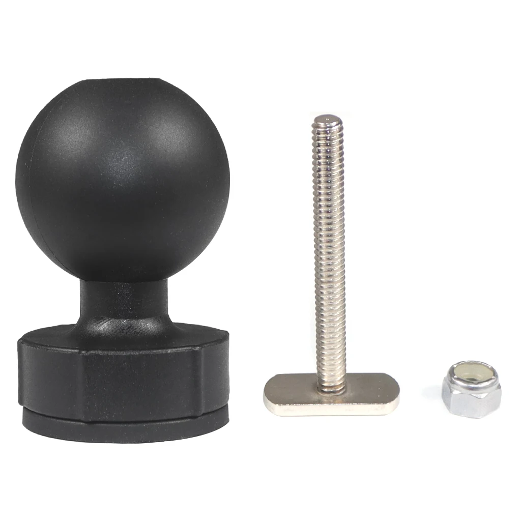 Gosknor Connettore di Estensione a Sfera da 20mm a 20mm, Lega di Alluminio Nera Adattatore a