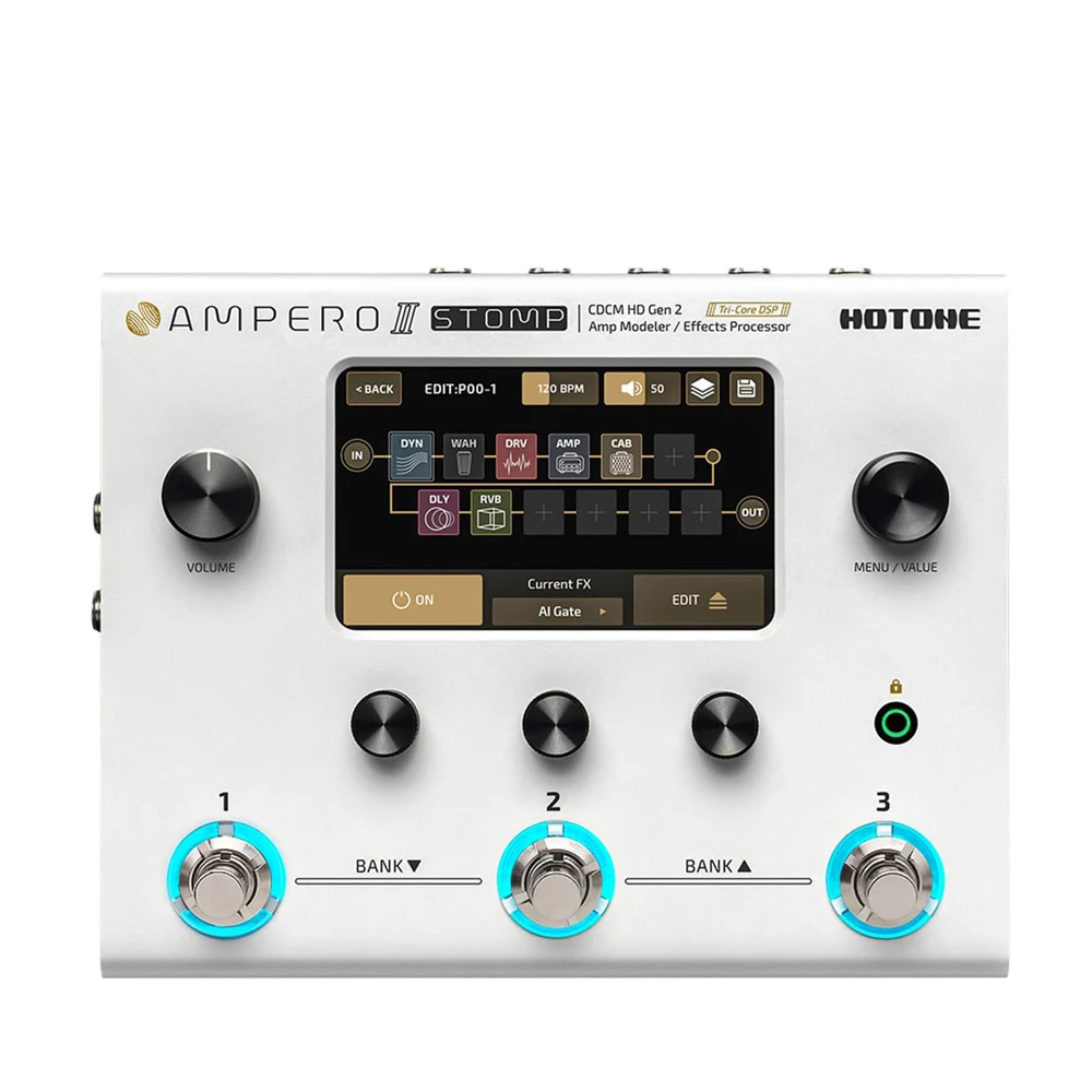 Hotone Ampero II Stage Guitar Bass Amp Modeling IR Cabinets