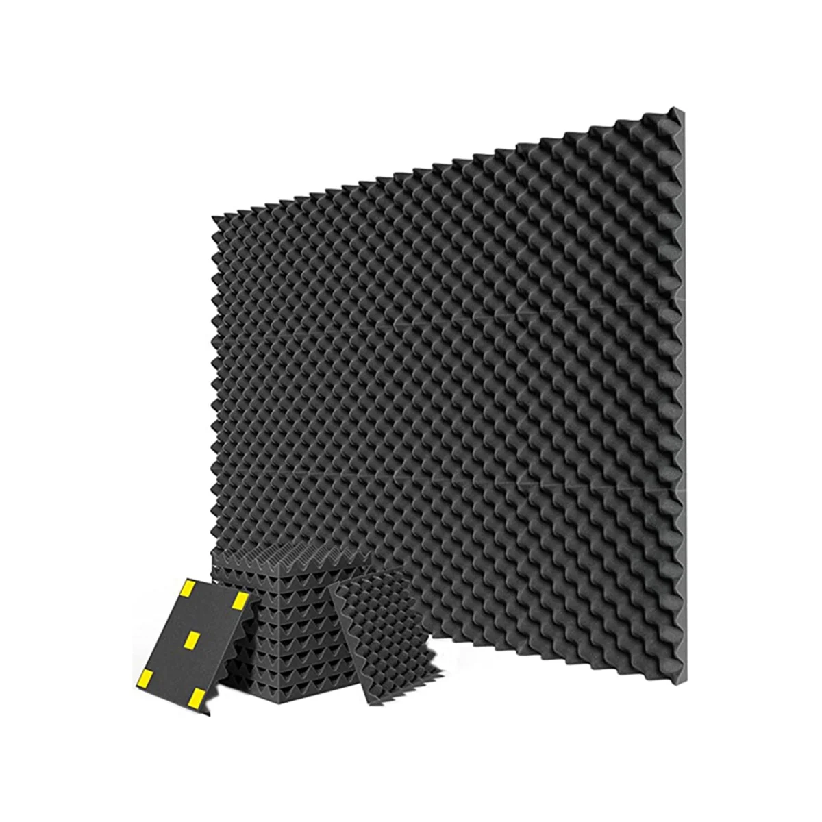 

12 Pack Acoustic Foam Board 1 inX12 inX12in High Density Retardant Acoustic Foam, Quick Recovery Acoustic Board,