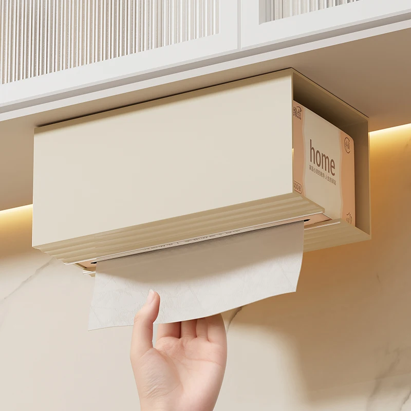 Plastic Transparent Wall-mountable Tissue Box 5