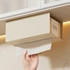 Plastic Transparent Wall-mountable Tissue Box 5