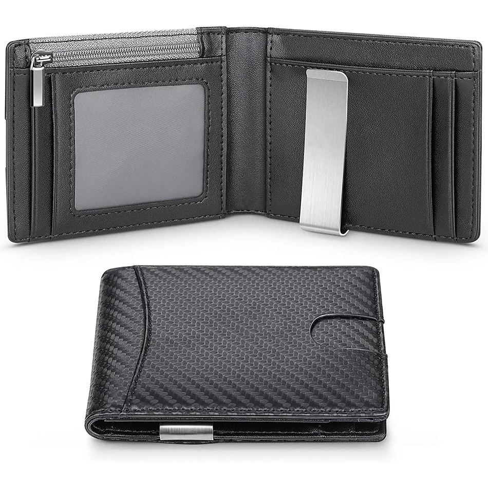 Sleek Carbon Fiber RFID Blocking Card Holder