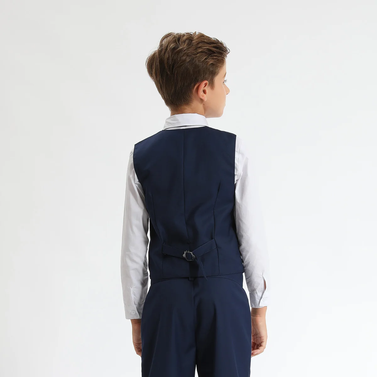 Vestito per bambini ragazzi matrimonio vestito formale Set bambini Gentleman anello porta abiti eseguire smoking gilet + pantaloni + Blazer 3 pezzi