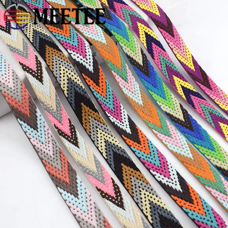 

Meetee 5M 22mm Polyester Webbing Bag Strap Ribbon Band Backpack Pet Hauling Rope Tape Decoration Sewing Bias Clothes Accessories