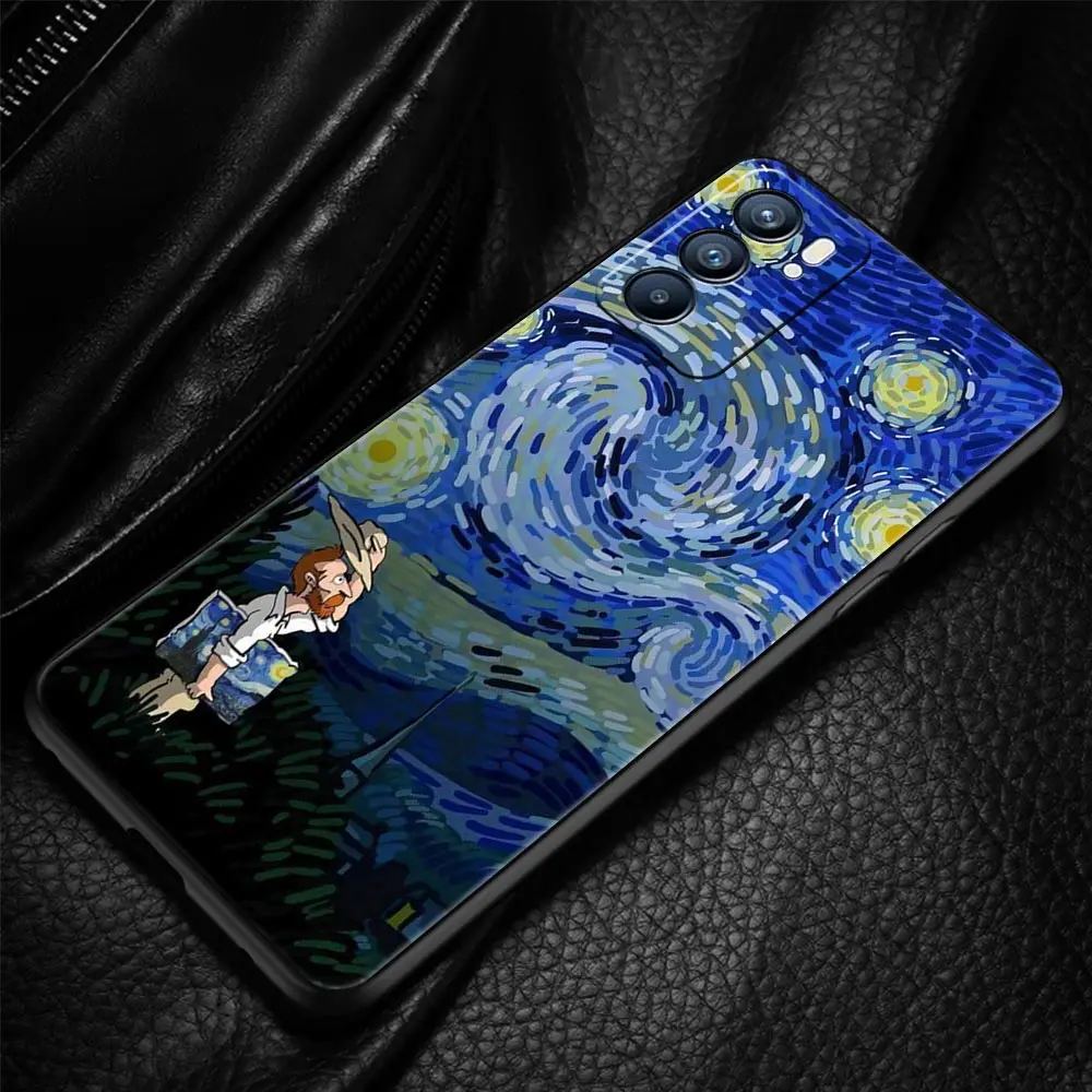 Van Gogh Starry Night Flower Phone Case Cover