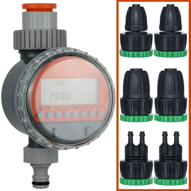 KESLA Ball Valve Automatic Electronic Watering Timer Drip Irrigation LCD Irrigator Controller System for Garden Yard Greenhouse 1