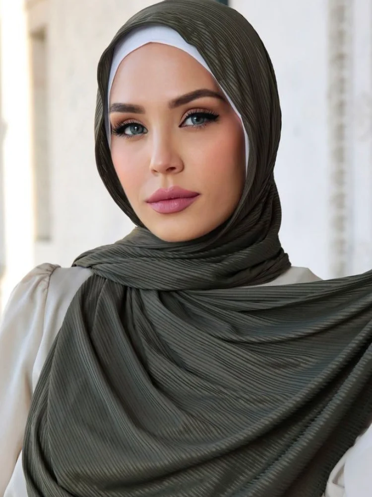 

Stripe Jersey Hijab Scarf Cotton Hijabs for Woman Bandana Headband Scarves for Ladies Headscarf Shawl Muslim Woman Turban Arab