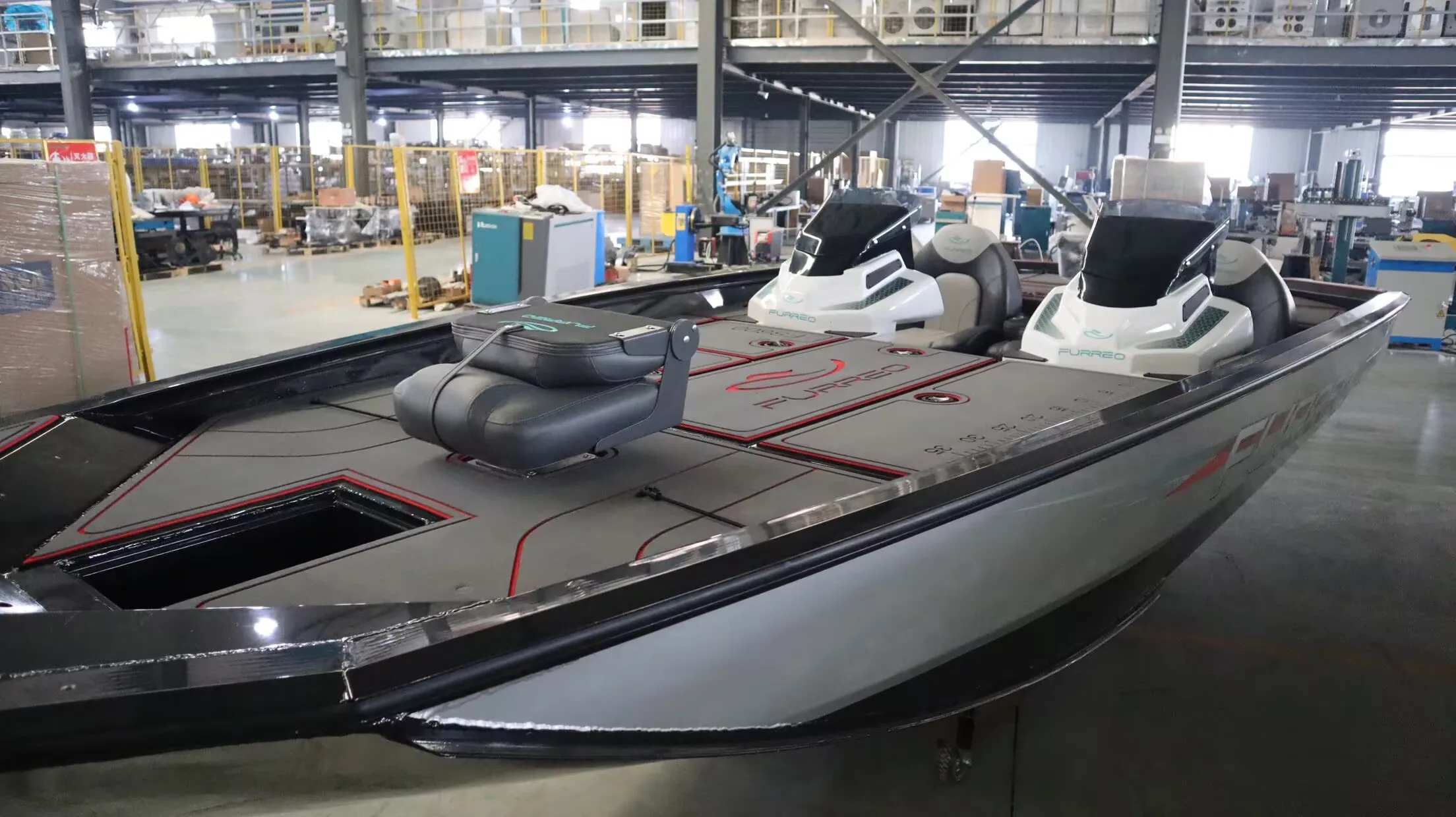 6.4m Luya boat FS640 for 3 people to travel with high horsepower and fast speed offshore fishing boat aluminum alloy yacht