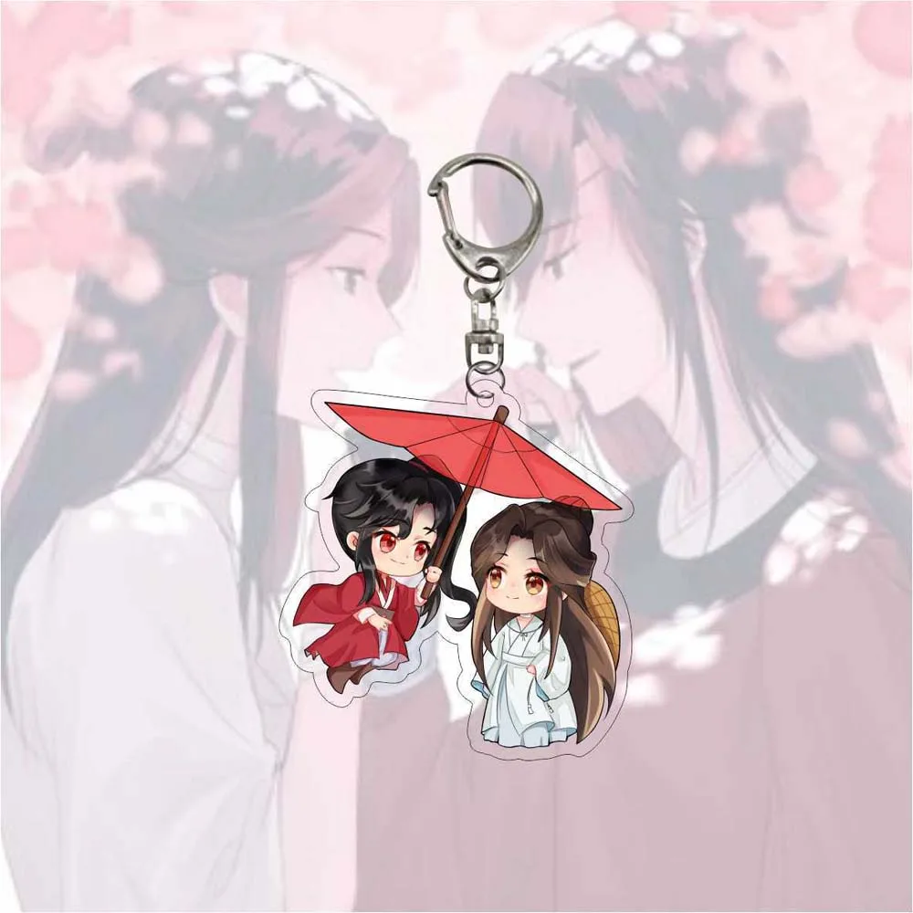 

Коллекция брелоков Tian Guan Ci Fu Xie Lian Hua Cheng популярная аниме фигурка из мультфильма акриловая подвеска брелок для ключей сумка Очаровательное украшение