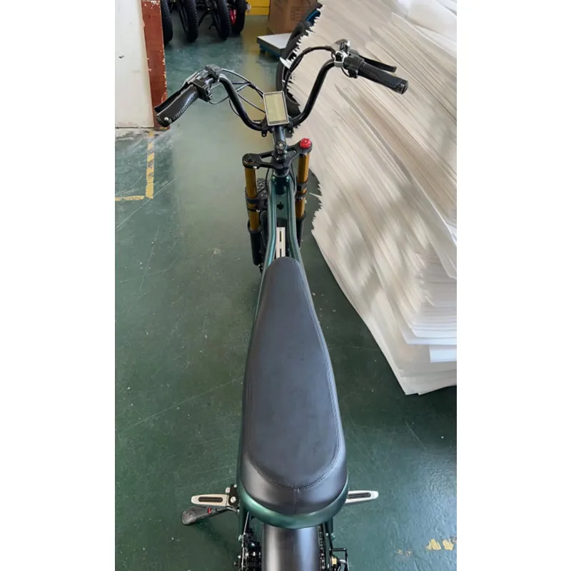 RoadAcc Electric Motorcycle Bicycle 48V 500W 1000W 13AH Aluminum Alloy Dual Crown Suspension Fork Electric Fat Tire Bike