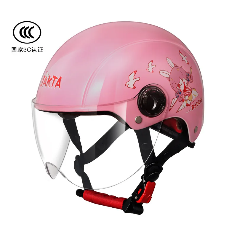 

High-quality Children Helmet Kid Motorcycle Riding Hard Hat Boy Girl Child Cartoon Cute Half Helm Summer Outdoor Protective Gear