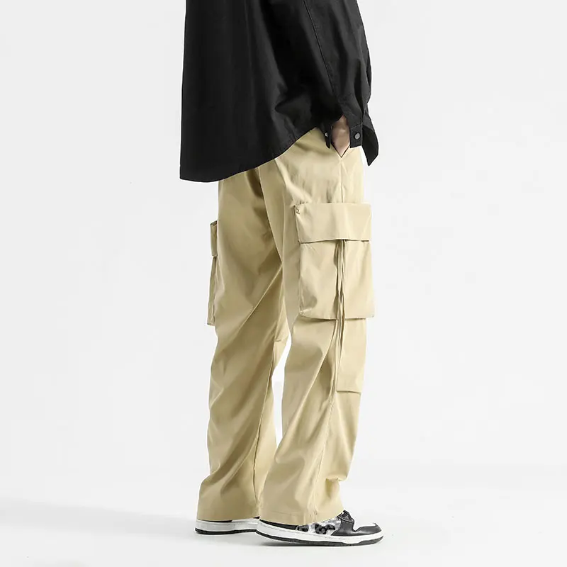 Fashion Cargo Pants Men Elastic Waist Street Harem Pants Male Side Pocket Jogger Sweatpants Hip Hop Man Trousers Big Size 5XL