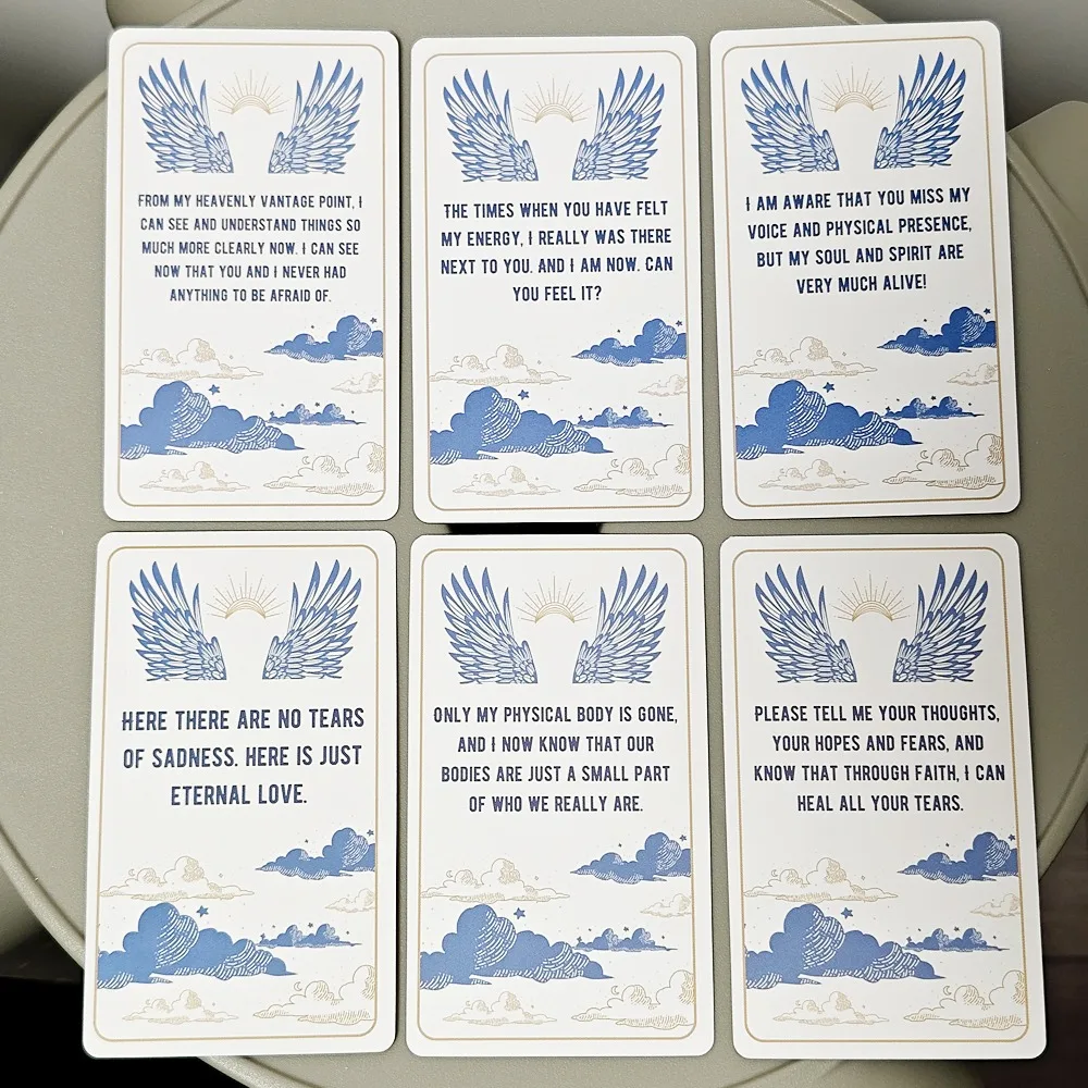 10.3*6cm Messages From Heaven Oracle Cards - 54 Pcs Cards with Guidance From Your Crossed Over Loved Ones for General Readings 6