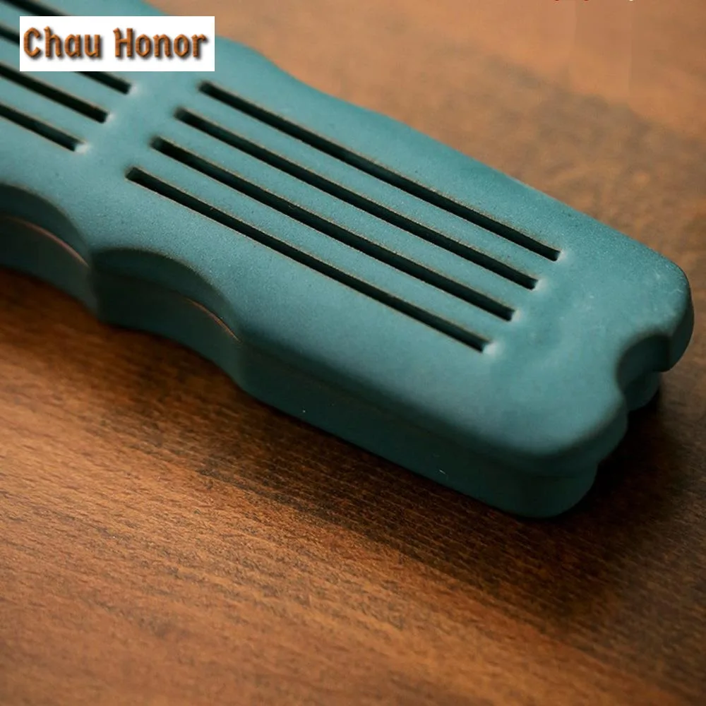 Creative Guqin and Zen Insert Line Sleeping Incense Box Sandalwood Agarwood Box Seat Incense Burner Holder Home Decoration Craft