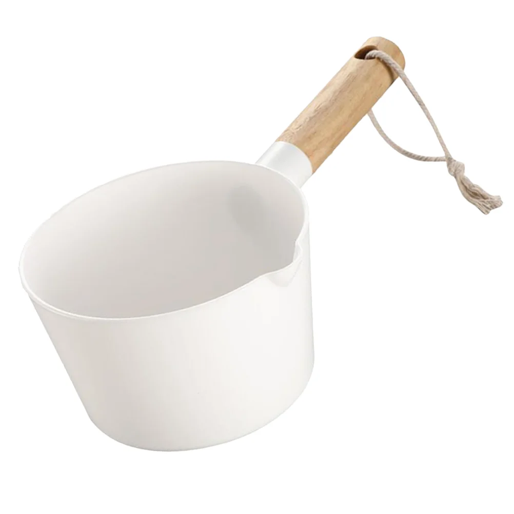 Water Ladle with Wooden Handle Spoon Dipper Kitchenware Bucket Long Bamboo Baby