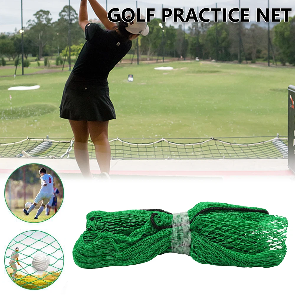 3Mx3M Golf Practice Net Heavy Duty Impact Netting Rope Border Outdoor Sports Barrier Training