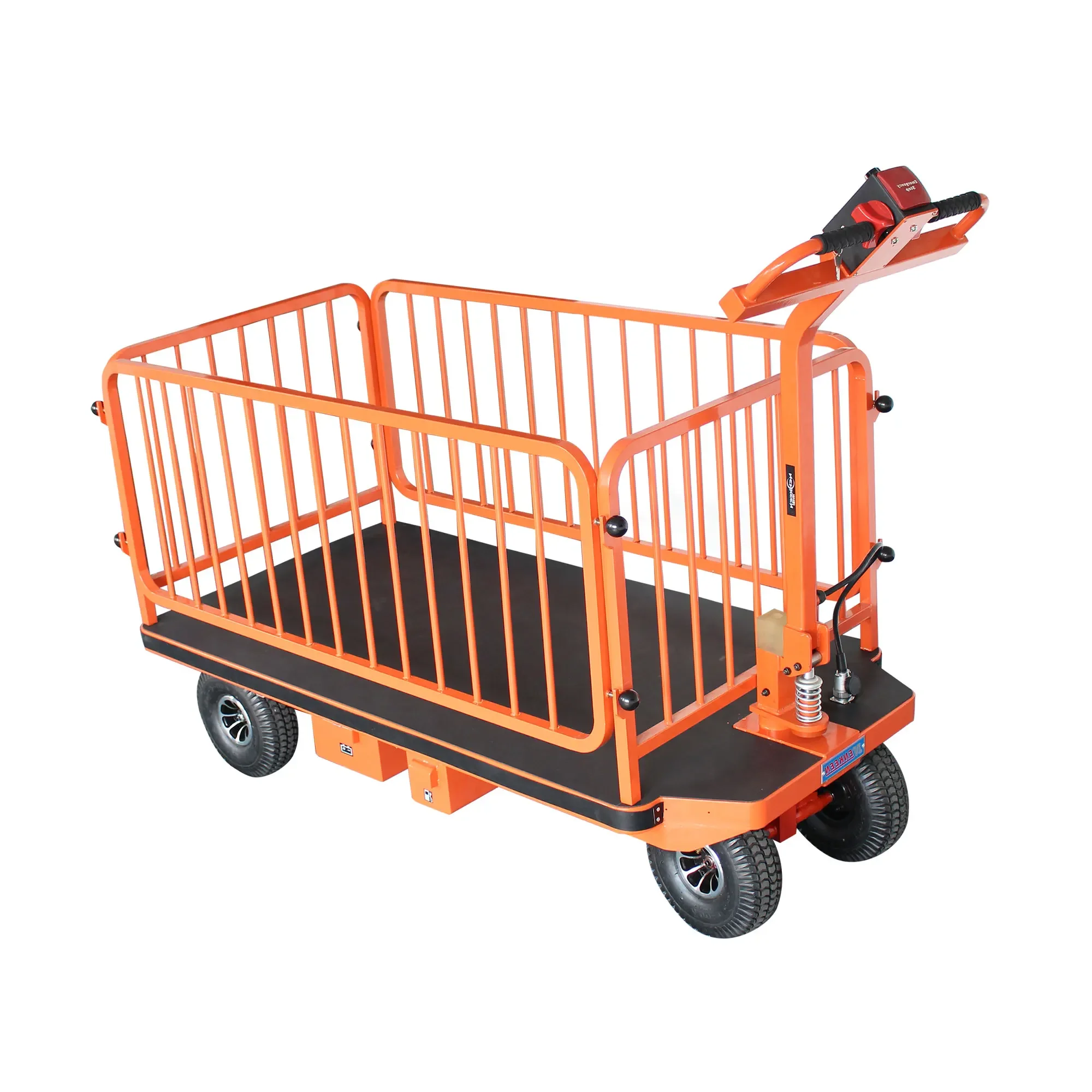 

NK122 warehouse electric trolley hand-held cart industrial use hand trolley for transport