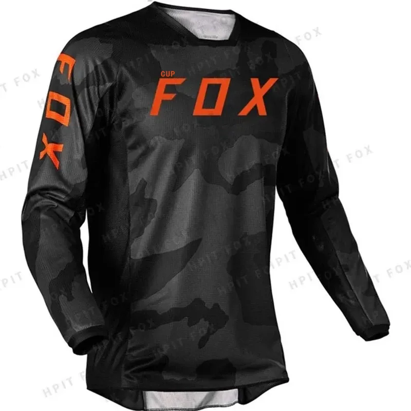 

Men's Downhill Jerseys Fox Cup Mountain Bike MTB Shirts Offroad DH Motorcycle Jersey Motocross Sportwear Racing Bik