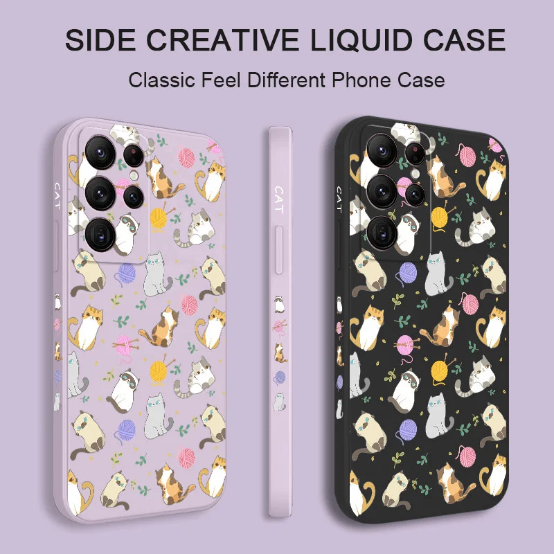 Premium Silicone Cat Design Phone Case - Sleek & Protective Cover