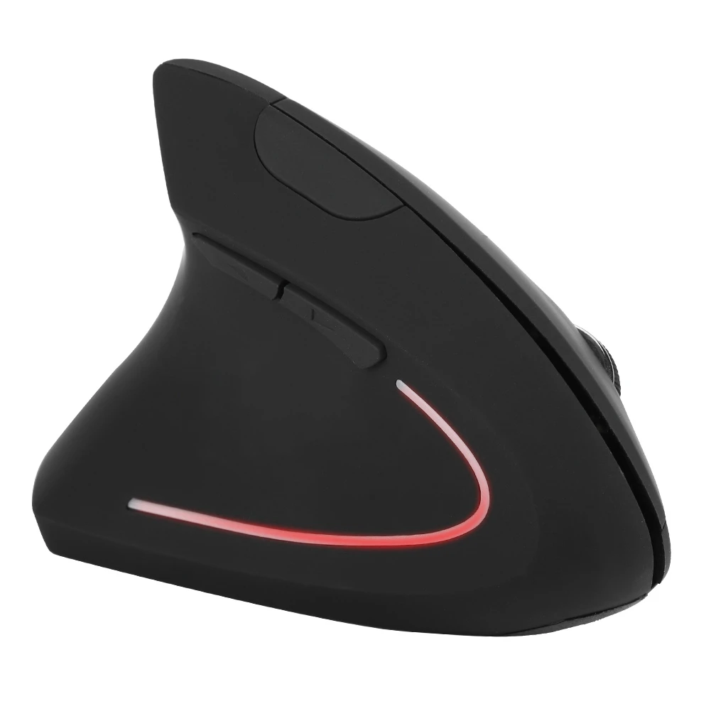 Left Handed 2.4GHz Wireless Optical Mouse USB Ergonomic Vertical Optical Mouse for PC Computer Laptop