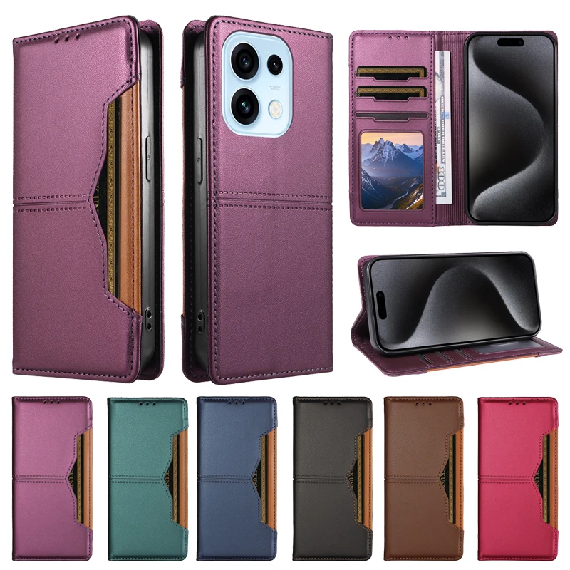 Luxury Magnetic Wallet Case - Premium Flip Cover Phone Protective Bag