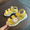 Fashion Girls Sandals Sweet Flowers Cute Princess Shoe Simple Versatile Girl Shoes New Summer Design Child Shoes Roman Sandals 2