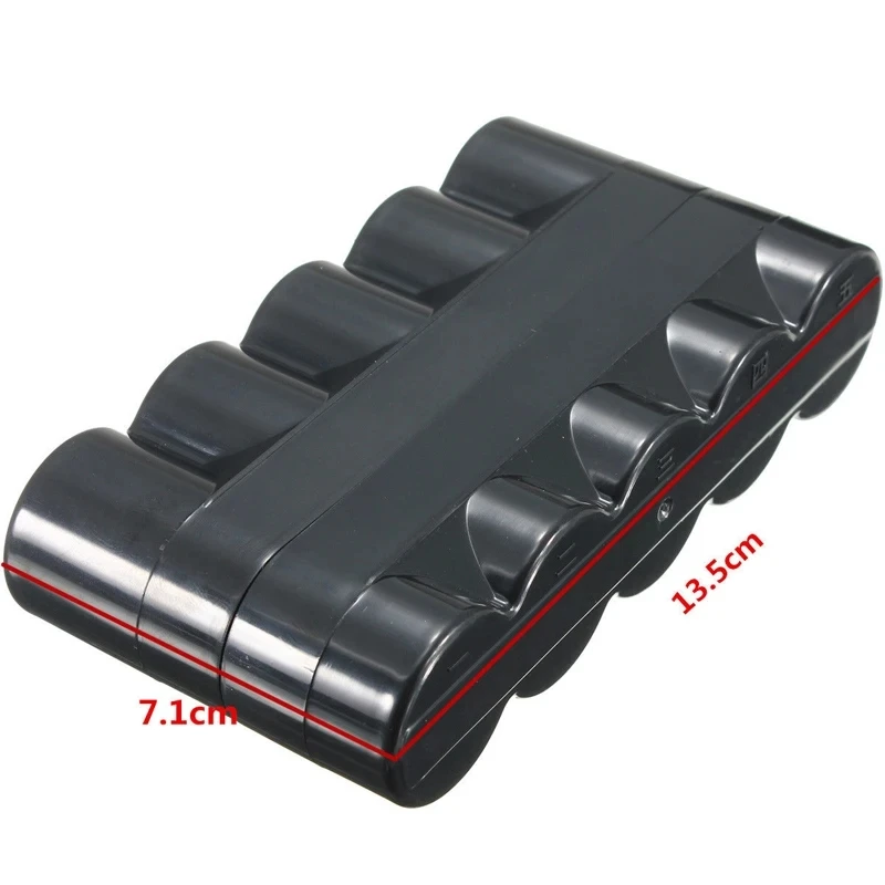 Photographic Aids, Waterproof, Black Plastic, Travel 5 Rolls, 10 Rolls120 Film Case, 137mm x 73mm