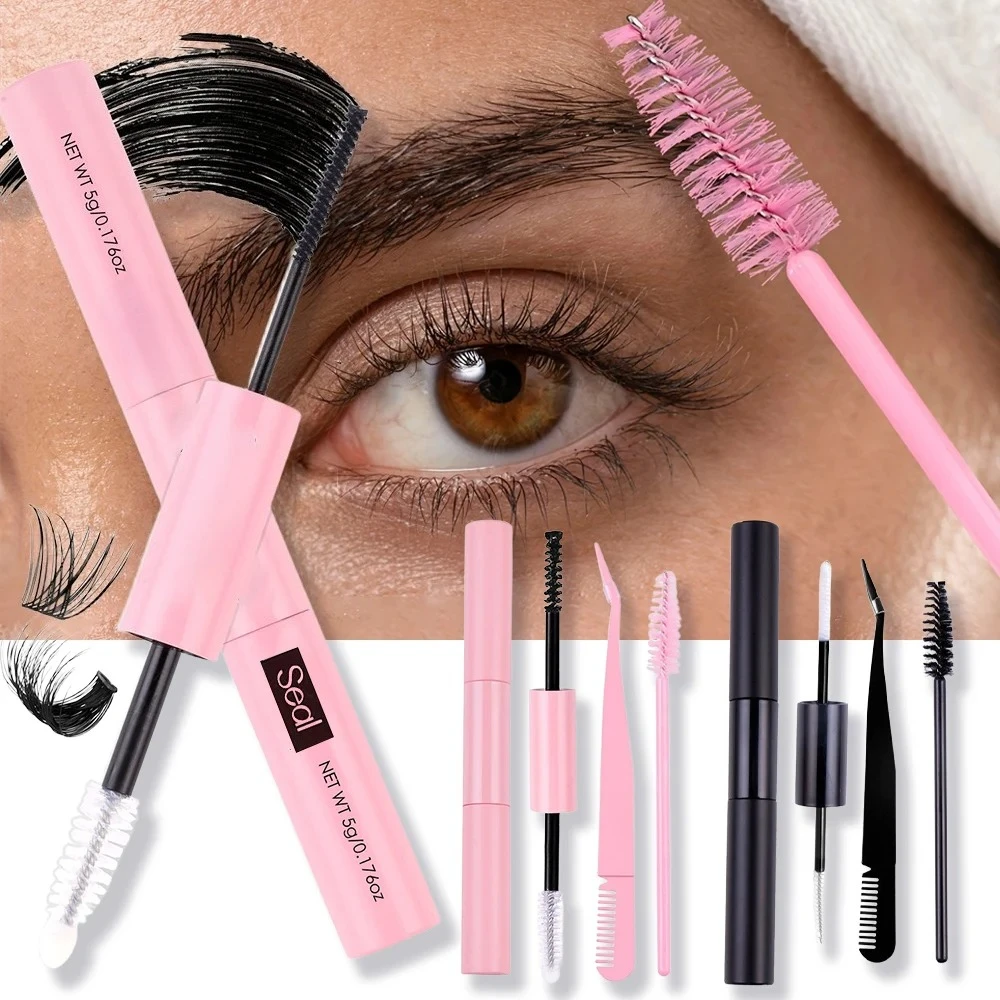 Glue False Eyelashes New Double Heads 2 In 1 Bond and Seal Lash Glue ,Waterproof Long Lasting DIY Cluster Eyelash Glue Cosmetics